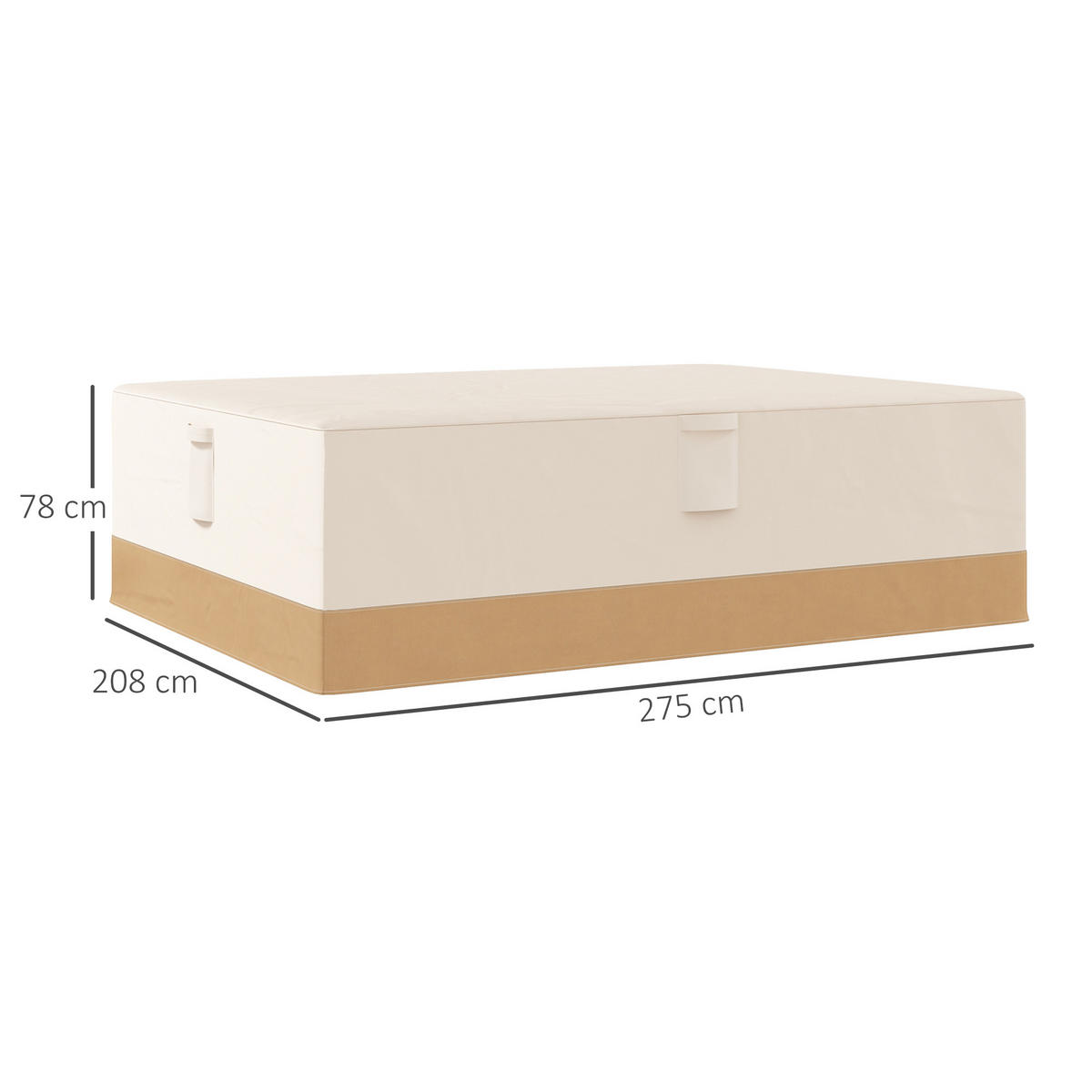 SCHUTZHÜLLE Beige 1 Stück - Beige, Kunststoff/Textil (275/78/208cm) - GiPP