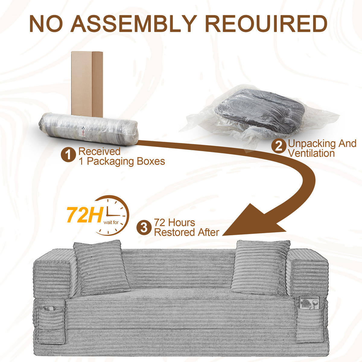 SCHLAFSOFA DE-34899 quadratisch mit Bettfunktion Grün - Grün, Textil (200/60/76cm) - ComfortXL