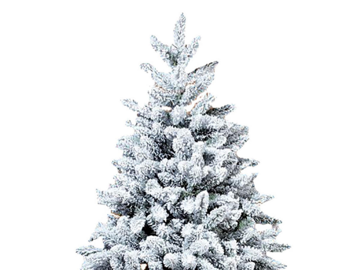 LAALU WEIHNACHTSBAUM geschmückt künstlich mit 222 Stk Kugeln POLAR GOLD 300 cm mit Metallständer - Silberfarben/Goldfarben, Kunststoff (300cm) - LAALU