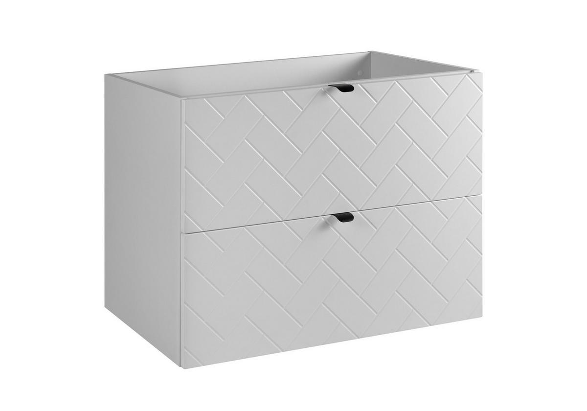 WASCHBECKUNTERSCHRANK TREND Weiß matt 80/46/60 cm - Weiß, Holzwerkstoff (80/60.7/46cm) - Rodan