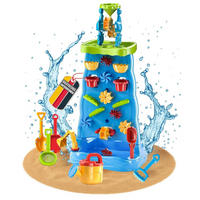 WASSERSPIELTISCH TOJA M Wasserfall mit Zubehör 22-tlg - Blau, Kunststoff (43/33/92cm) - Coemo