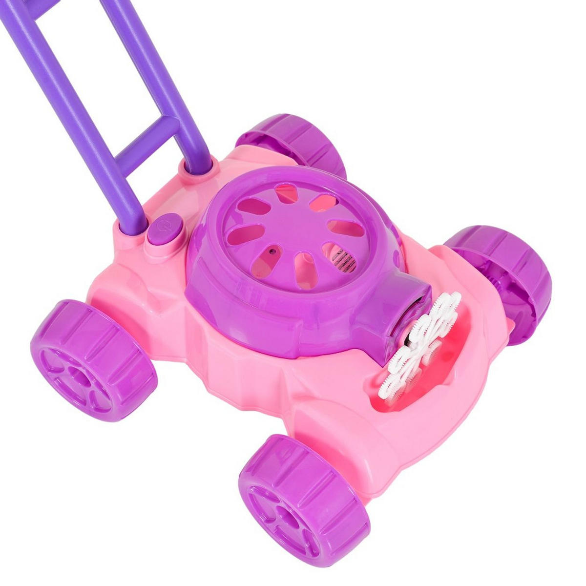 GARTENSPIELZEUG Spielzeug-Rasenmäher Bubble rosa Seifenblasenfunktion, Kunststoff, Pusteringe, Garten, ab 3 Jahren - Rosa, Kunststoff (25/25/60cm) - Moni