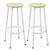 BARHOCKER 2er Set Naturfarbe 64 cm - Multicolor, Holzwerkstoff (30/64/30cm)