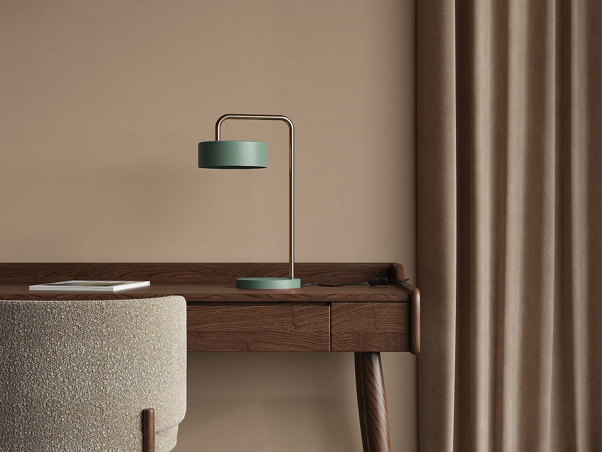 TISCHLAMPE - 23 cm x 16 cm - metall - khaki Otilie - Schlammfarben, Metall (16/23/40cm) - Vente-Unique