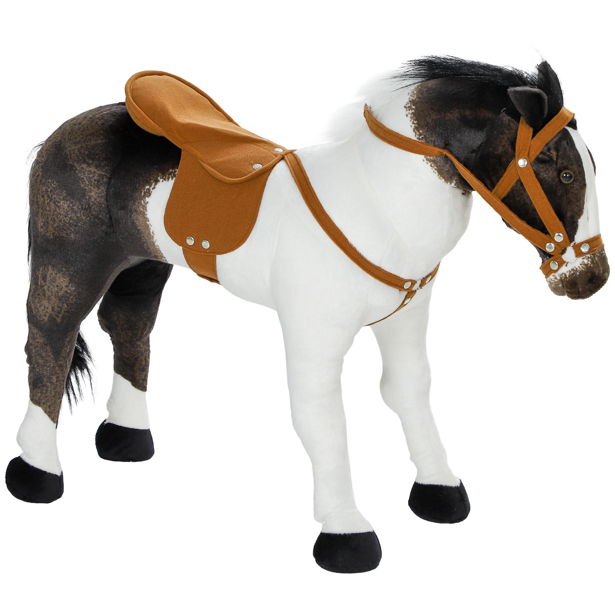 REITPFERD - Braun, Kunststoff/Metall (28/60/85cm) - AIYAPLAY