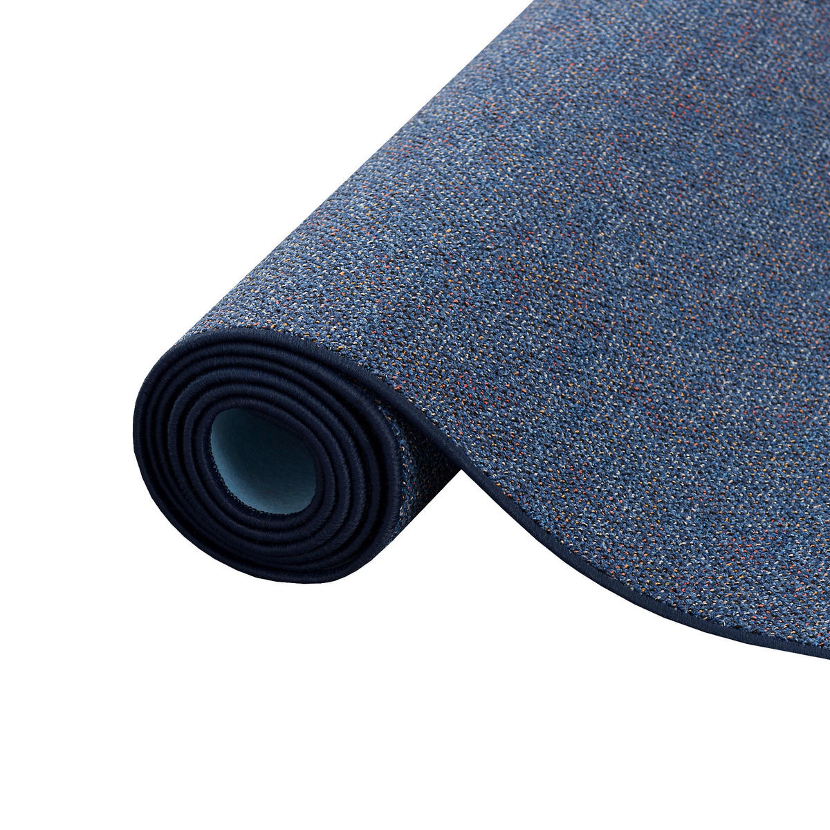 LÄUFER TEPPICH SCHLINGEN TEPPICH ALMA MELIERT - Blau, Textil (100/400cm) - Snapstyle