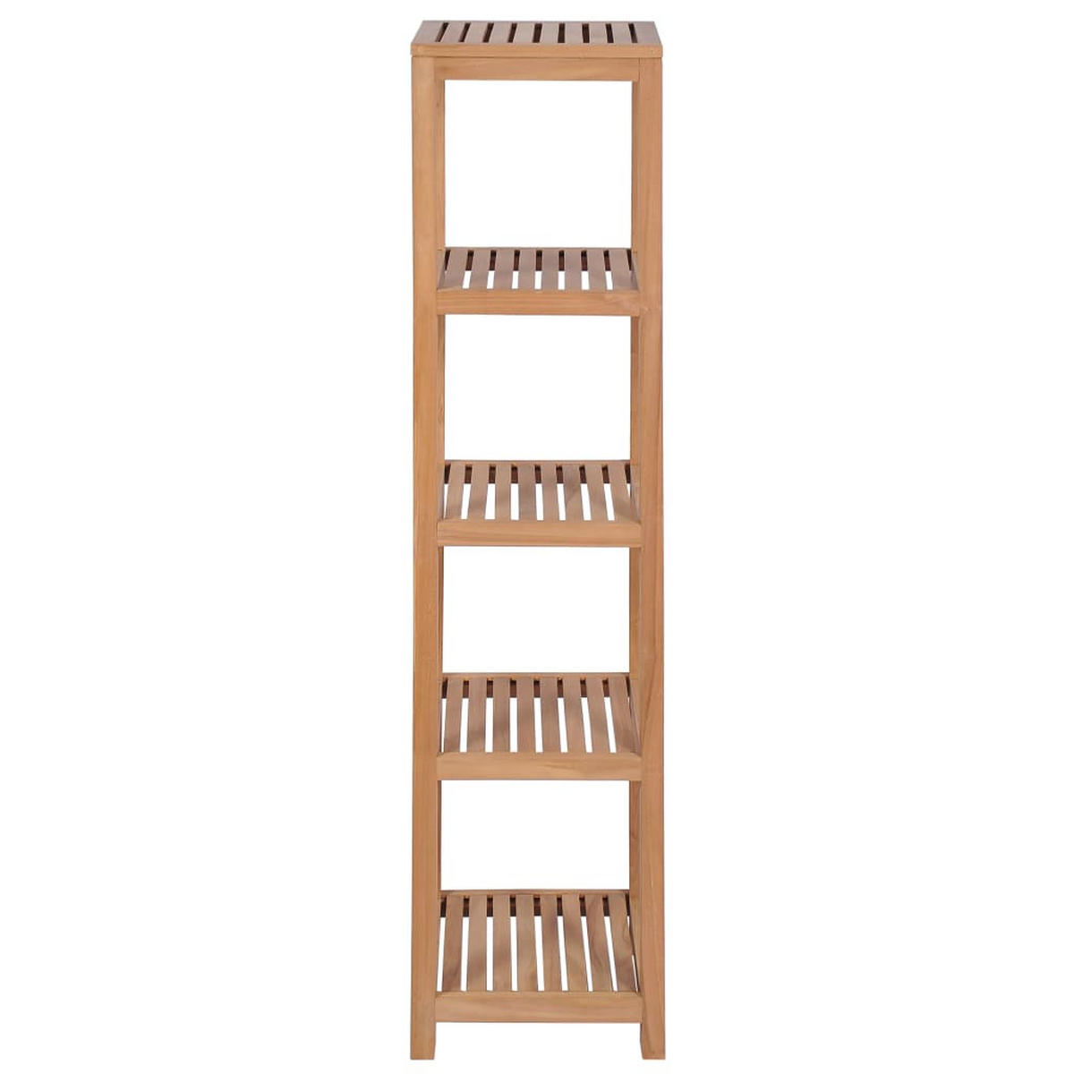 BADREGAL Mit 4 Böden Massivholz Teak 42/42/165 Cm - Braun, Holz (42/165/42cm) - vidaXL