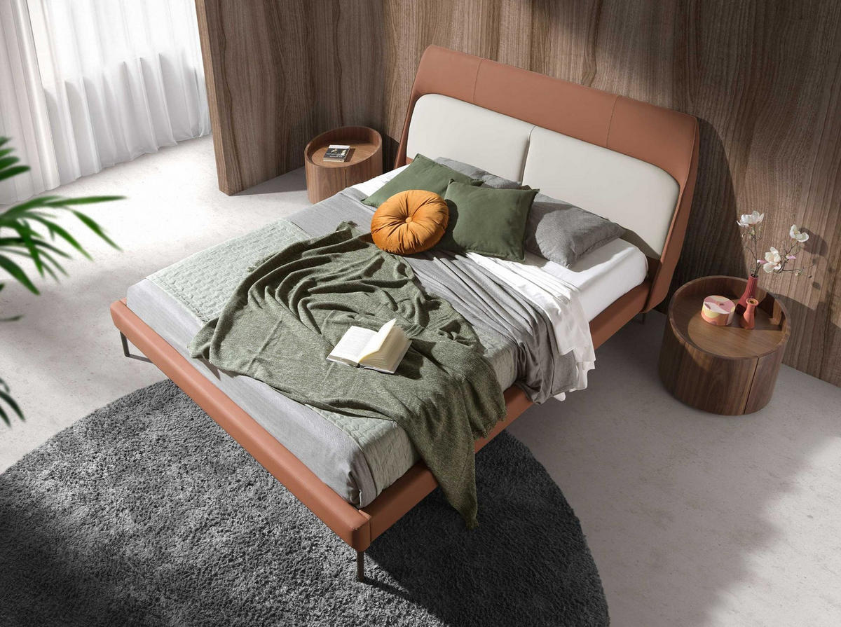 NACHTSCHRANK Nachttisch aus Nussbaum und schwarzem Stahl Ø53/44 cm - Nussbaumfarben, Holz (53/44/53cm) - ANGEL CERDA