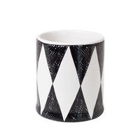 MINI-BECHER Diamant in Schwarz - 200 ml - Multicolor, Keramik (0.2L) - Blond Amsterdam
