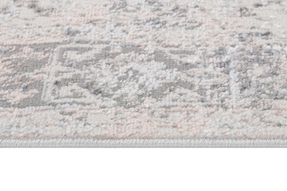 TEPPICHLÄUFER VALLEY hellgrau vintage 80/300 cm - Hellgrau, Textil (80/300cm) - Tapiso