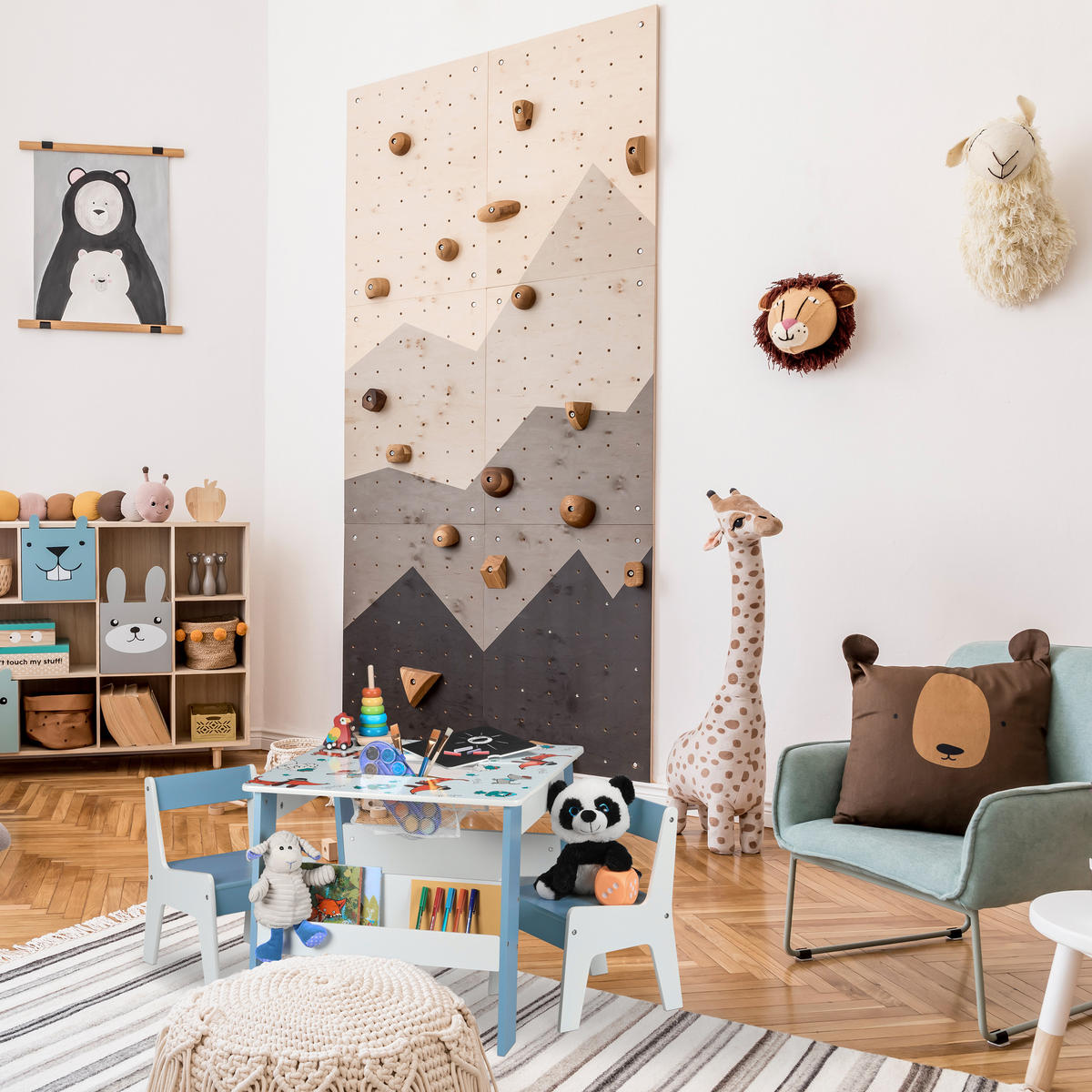 KINDERSITZGRUPPE - Multicolor, Holzwerkstoff (60/51/60cm) - Relaxdays