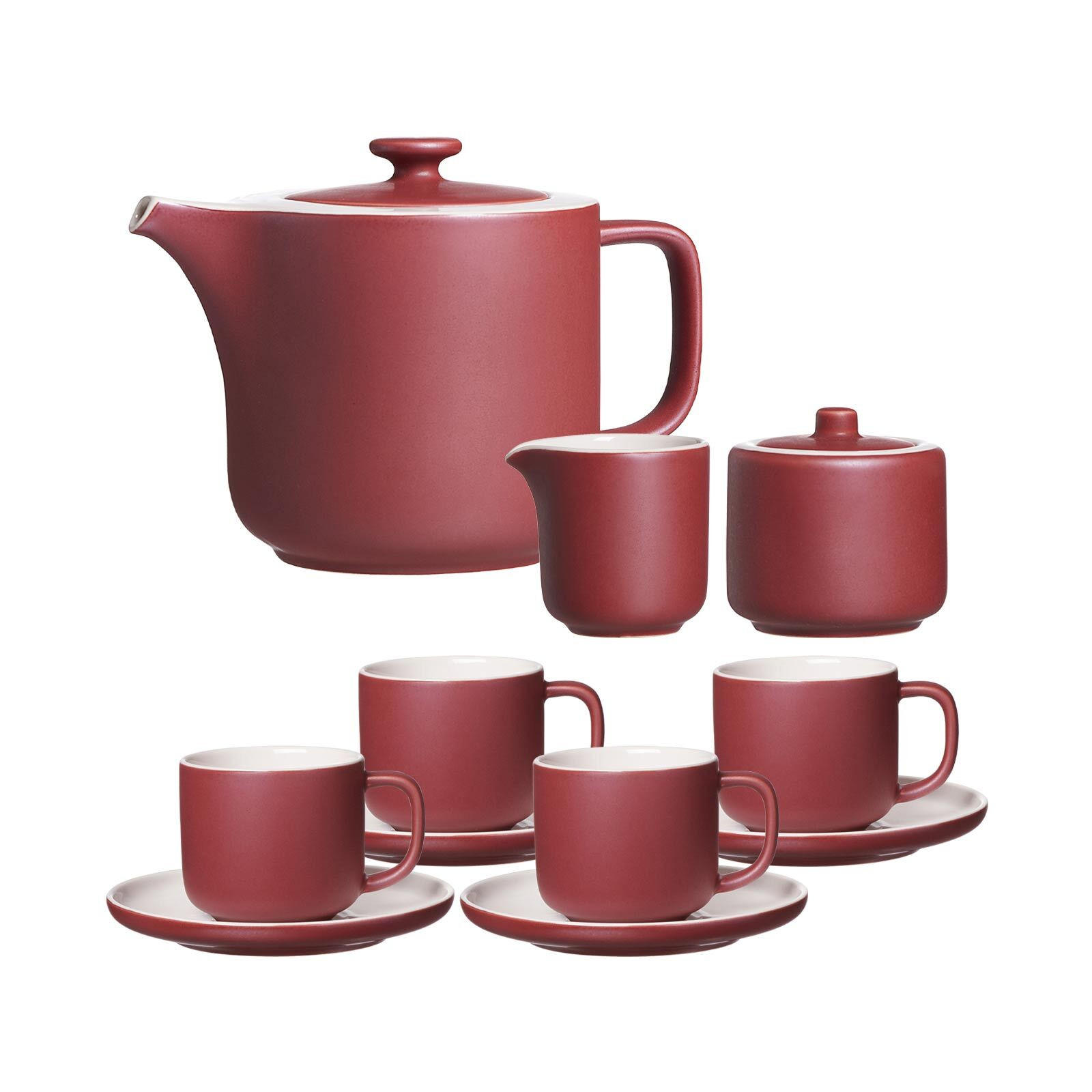 TEESERVICE Jasper beere 11er Set - Beere, Keramik (1/1/1cm) - Ritzenhoff Breker