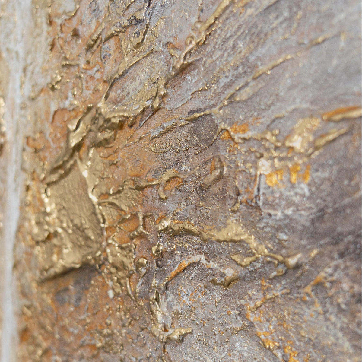 GEMÄLDE Energiestrahl Schattenfugenrahmen Grau 70x50 cm - Grau, Holz (70/50cm) - YS-art gallery