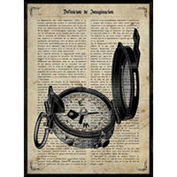 POSTER Kompass A4 Rahmenlos - Klar, Papier (29.7/5/21cm) - Nacnic