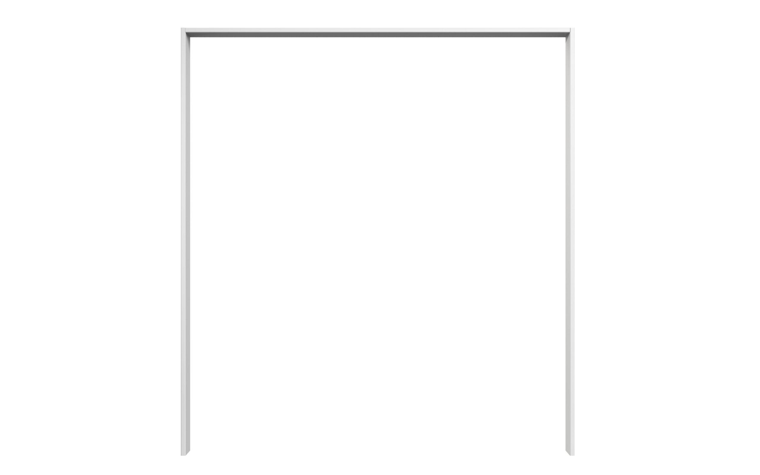 PASSEPARTOUTRAHMEN zu Kleiderschrank Emden in Graphit mit Saharagrau - Grau, Holzwerkstoff (138/200/12cm)