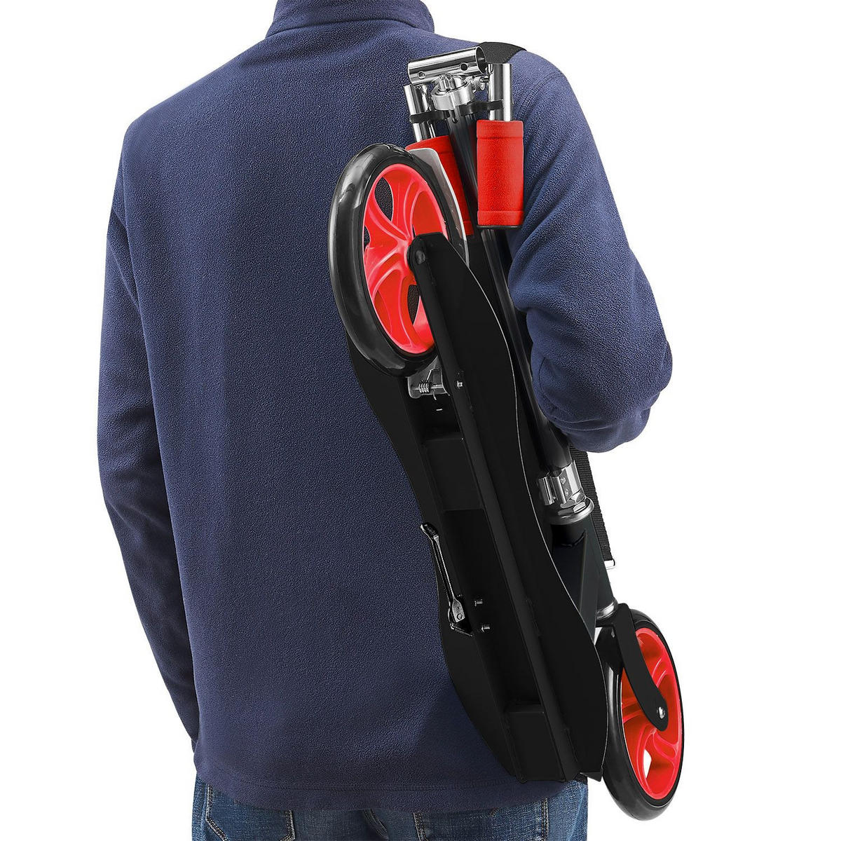 CITYROLLER Fire schwarz/ rot - Schwarz, Metall (88/27/106cm) - Artsport