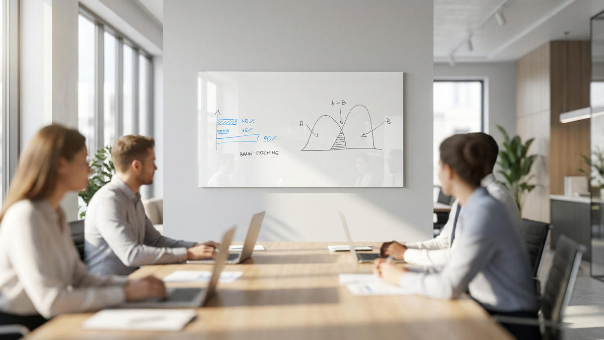 GLASBOARD - Premium SUPERWHITE Perlweiß 120x60cm - Weiß, Glas (120/60/0.7cm) - ALLboards