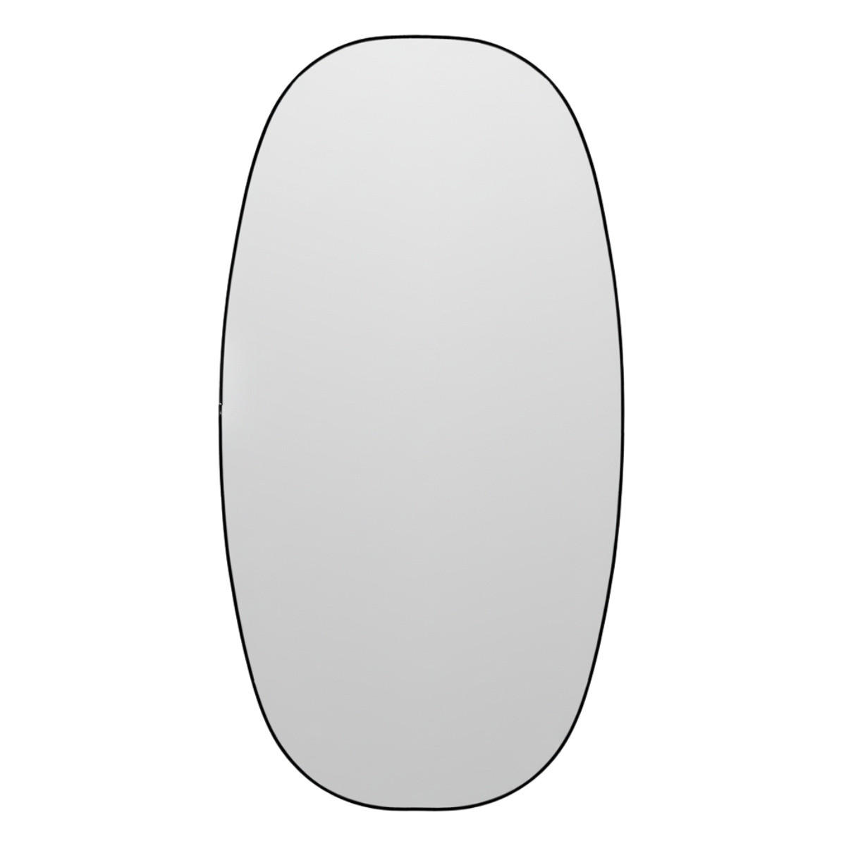 WANDSPIEGEL Ovyn 60/32 cm - Schwarz, Glas (32/60/0.4cm) - EDAXO