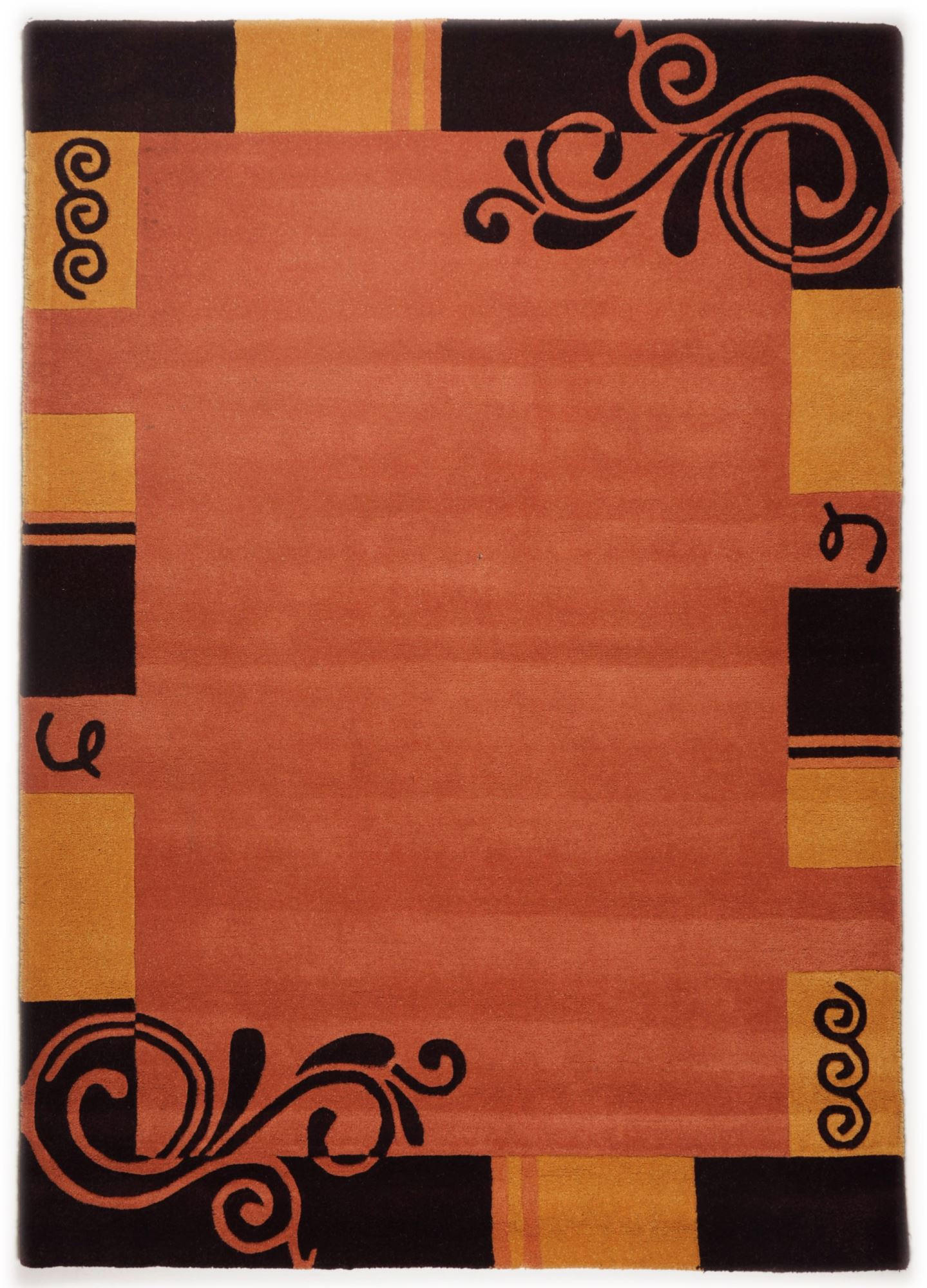 HANDTUFTTEPPICH Hawai 70x140 cm - Terracotta, Textil (70/140cm) - THEKO