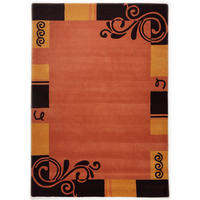 HANDTUFTTEPPICH Hawai 70x140 cm - Terracotta, Textil (70/140cm) - THEKO