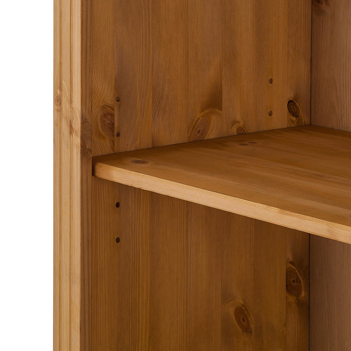 REGALWAND - Kiefer massiv, Typ A - Kieferfarben, Holz (148/223/37cm) - home24