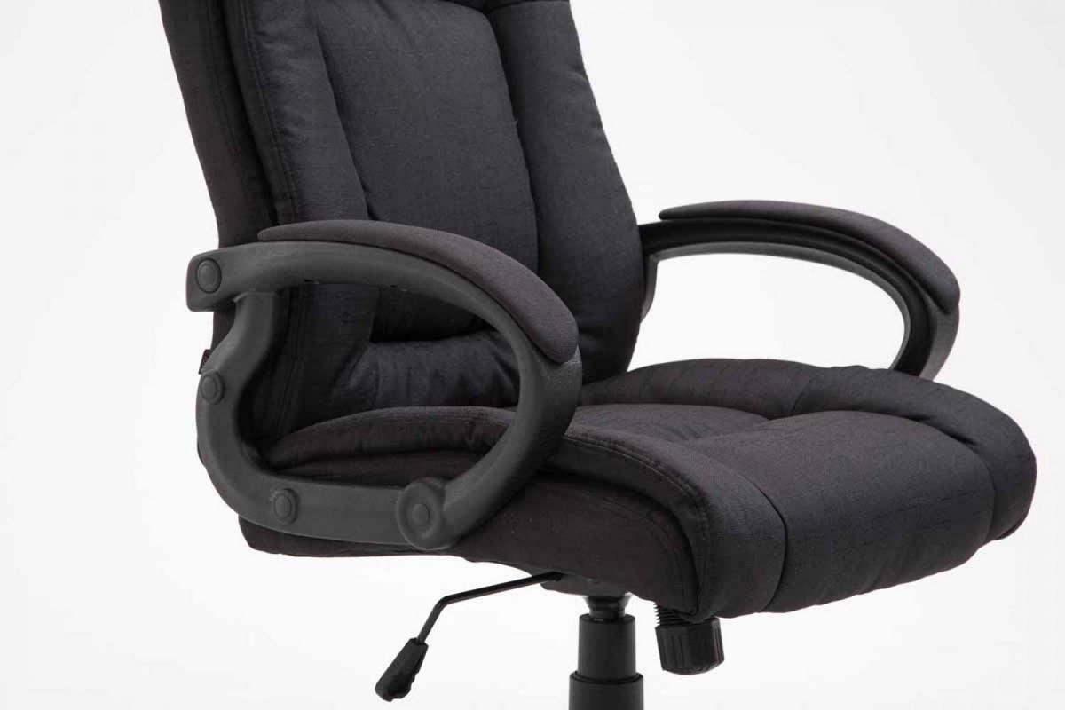 DREHSTUHL Stoff Schwarz - Schwarz, Kunststoff/Textil (66/106/70cm) - CLP