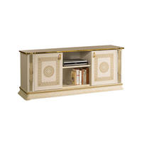 LOWBOARD VENUS in Beige/Gold - Beige/Goldfarben, Holzwerkstoff/Metall (153/62/46cm) - Interdesign24