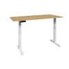 SCHREIBTISCH höhenverstellbar elektrisch Edithe 140x90 weiß/asteiche - Eiche Artisan, Holz (140/90/74cm) - 58aufmkessel