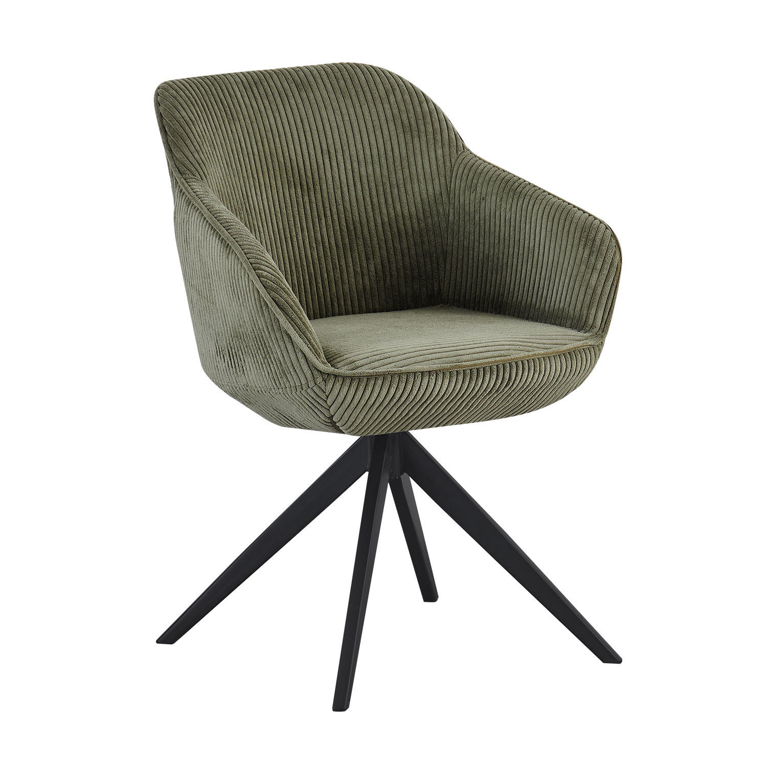 ARMLEHNSTUHL ARVIT Grün - Dunkelgrün, Metall (58/81/61cm) - B&D Home