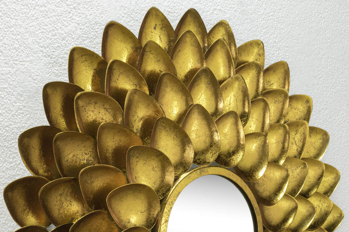 WANDSPIEGEL Gold 74,5/75 cm - Goldfarben, Metall (5.21/75/4cm) - KUNSTLOFT