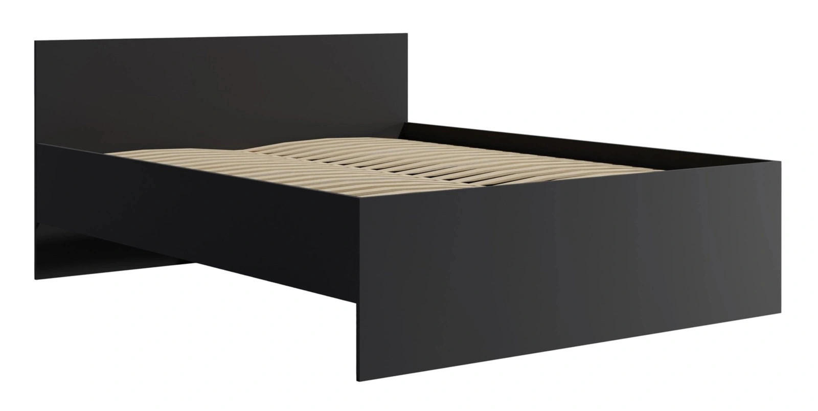 BETT 160x200 cm Schwarz - mit Lattenrost - Modena - Schwarz, Holz - Ravio