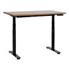 SCHREIBTISCH braunschwarz 120/72 cm elektrisch höhenverstellbar Destin IV - Dunkelbraun/Schwarz, Holz (72/120/67cm) - Beliani