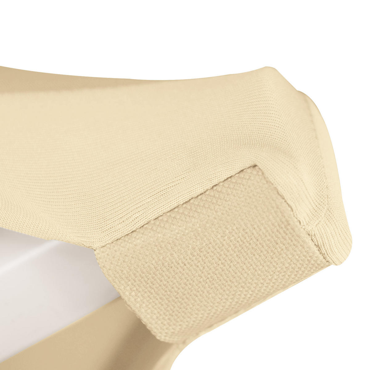 STEHTISCHHUSSE Stella Ø 80cm Creme (5tlg) - Creme, Textil (80/80cm) - Beautissu 