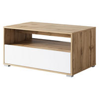 COUCHTISCH Nairobi II S02 - Eiche Wotan/Alufarben, Holzwerkstoff/Kunststoff (55/90/45cm) - MIRJAN24