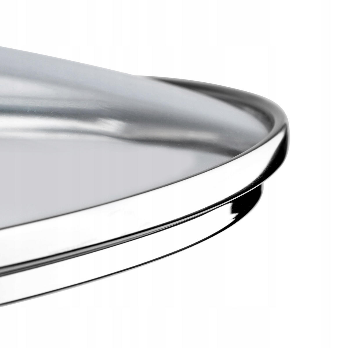 DECKEL mit Metallgriff, 24 cm - Transparent, Glas (24cm) - KADAX