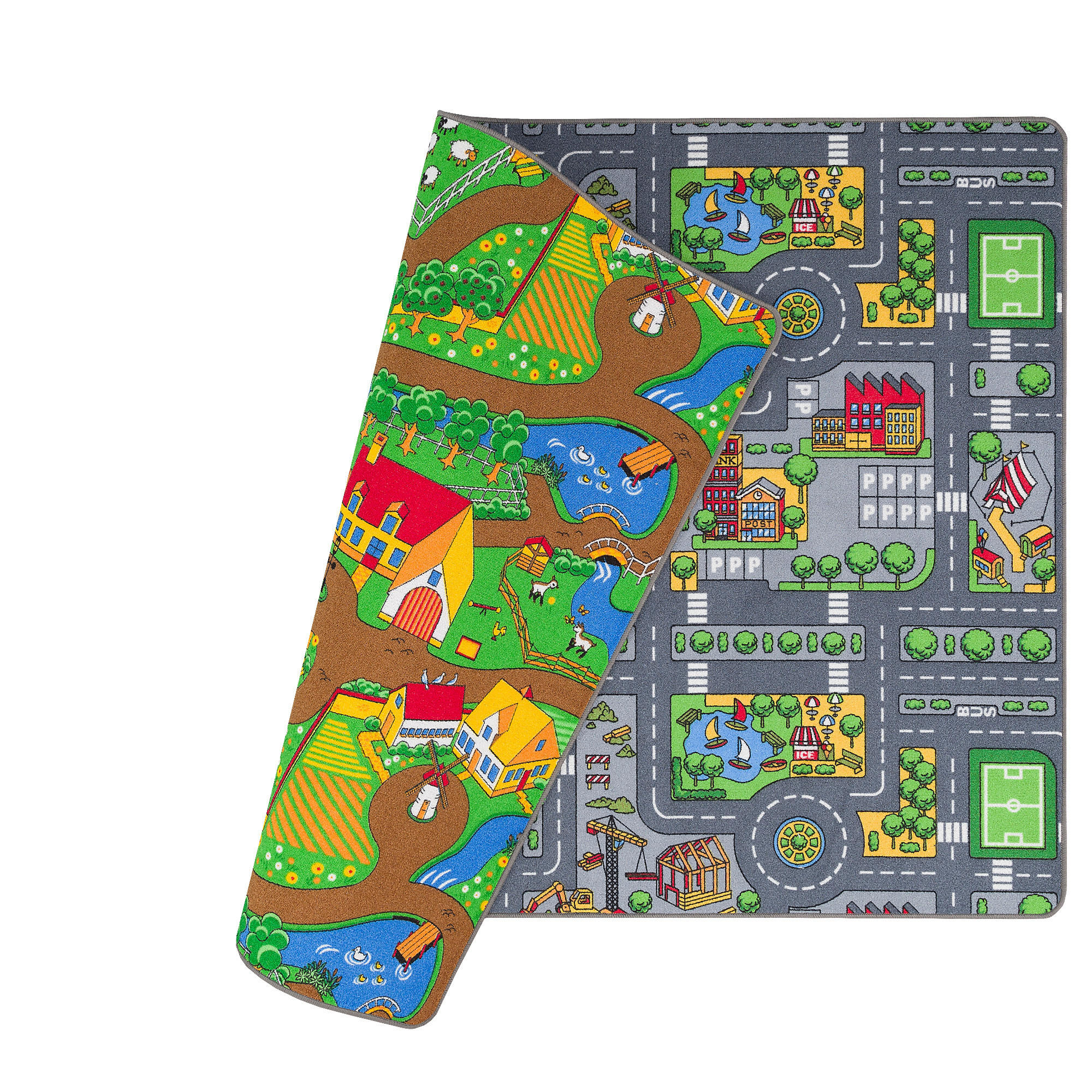STRASSENTEPPICH BEIDSEITIG STRASSENLANDSCHAFTEN - Multicolor, Textil (140/200cm) - Snapstyle
