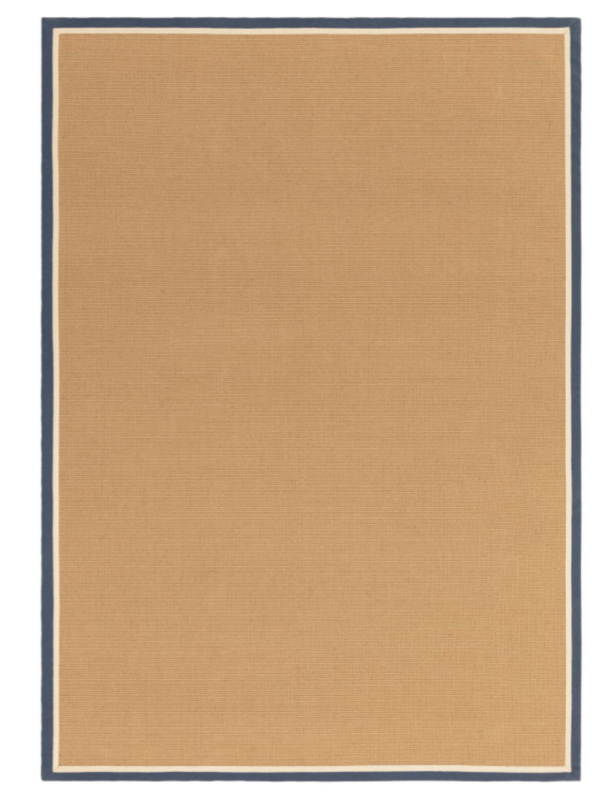 TEPPICH modern Wohn-/Schlafzimmer Naturfaser DORO Blau 45x75 cm - Blau, Naturmaterialien (45/75cm) - Novatrend