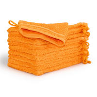 WASCHHANDSCHUHSET NEW CLASSIC 10-TLG - Orange, Textil (15/20cm) - MÖVE