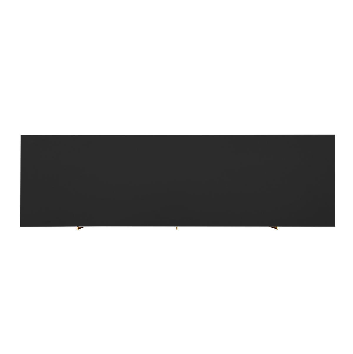 SIDEBOARD mit 3 Türen in Schwarz – modernes Design mit verstellbaren Einlegeböden - Schwarz, Holzwerkstoff (138/80.5/40cm) - BEAOK