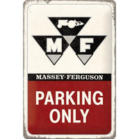 BLECHSCHILD 20/30 cm Massey Ferguson Massey Ferguson Parking Only - Multicolor, Metall (20/30/0.2cm) - Nostalgic-Art