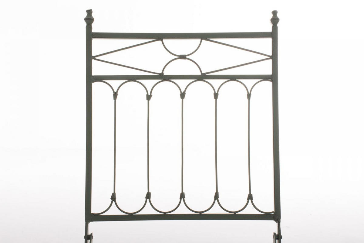 GARTENKLAPPSTUHL Metall Antik-Grün - Grün, Metall (40/95/40cm) - CLP