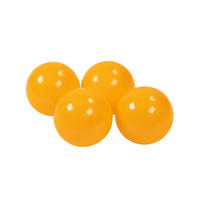 BÄLLE für Bällebad, Kinder Spielbälle, Plastikbälle 50 pcs.: Senf - Honig, Textil (7/7/7cm) - MeowBaby