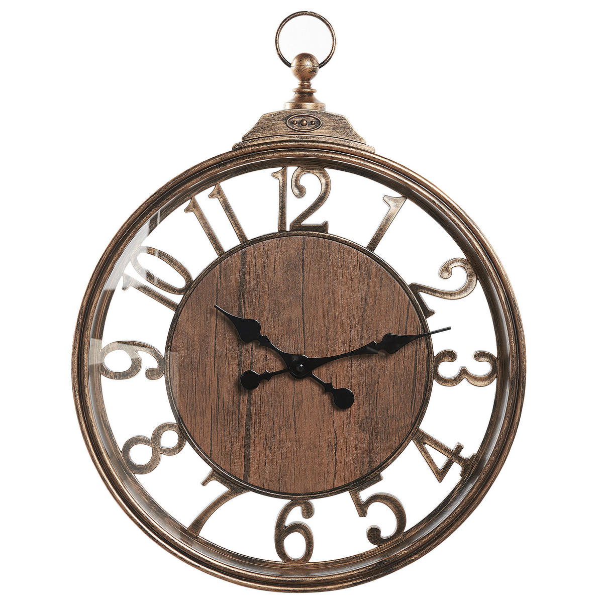 WANDUHR Kunststoff braun Alcoba - Braun, Kunststoff (40/52/5cm) - Beliani