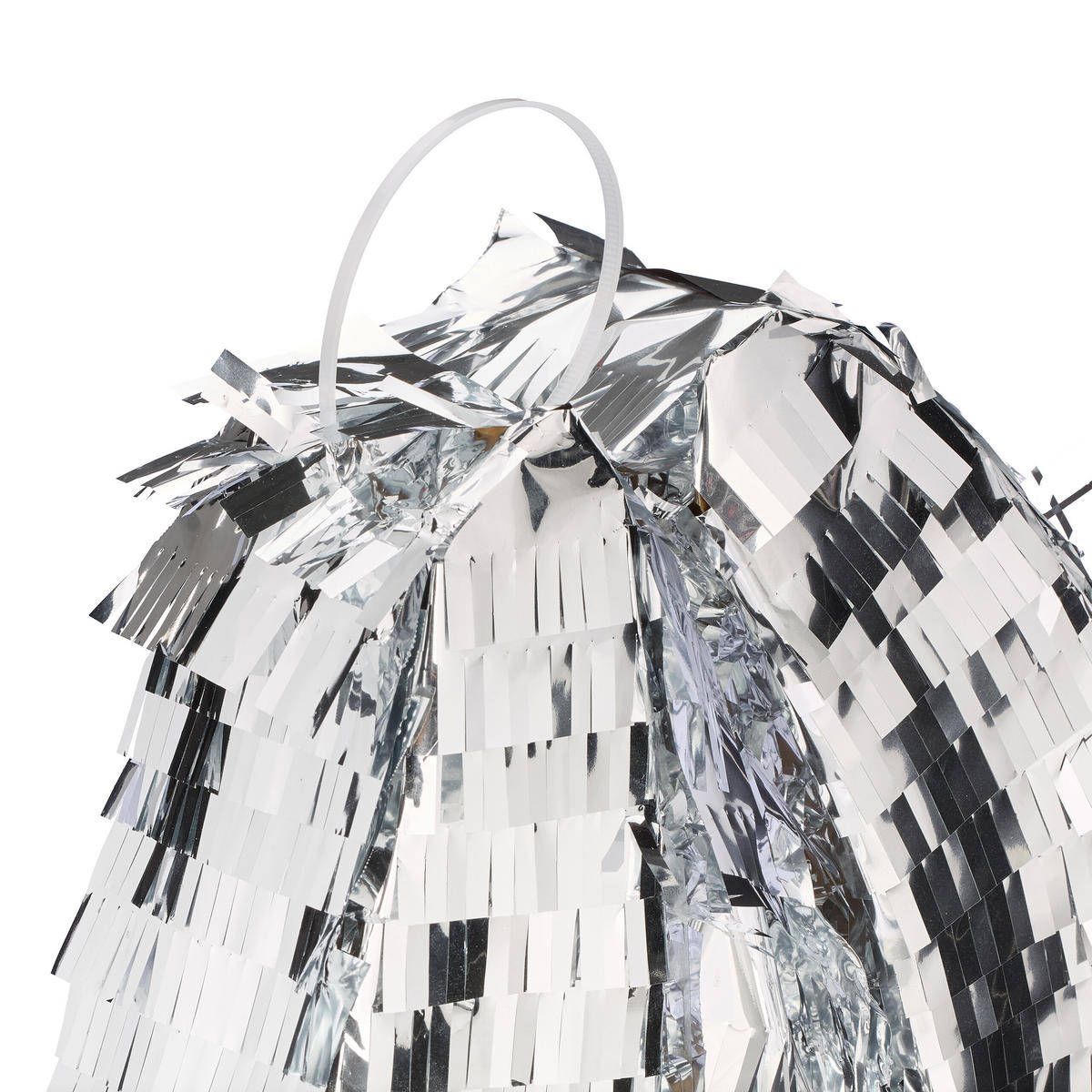 PINATA - Silberfarben, Wellpappe/Kunststoff (44/48/8cm) - Relaxdays