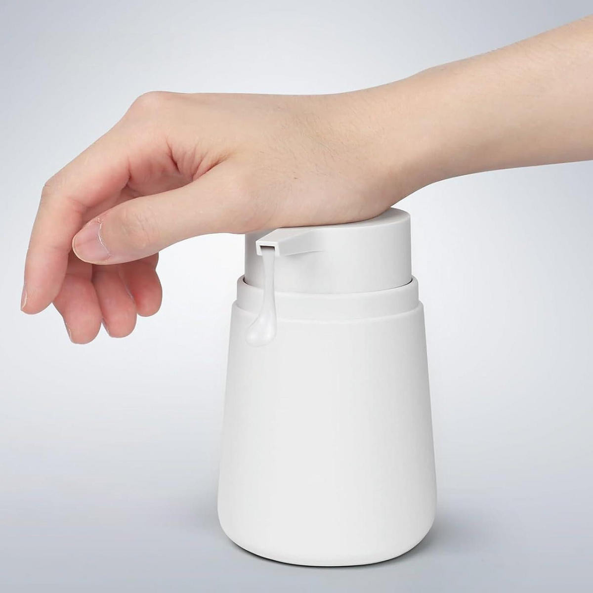 SEIFENSPENDER Set 2 Stück 320 ml Kunststoff Weiß - Weiß, Kunststoff (7.8/13.5/7.8cm)