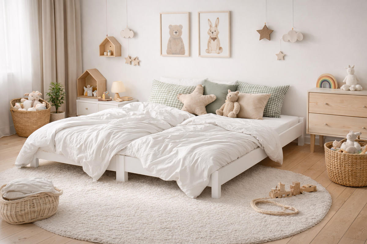 STAPELBETTEN 2-er Set Sendi 200x80 weiß - Weiß, Holzwerkstoff - LUKDOM