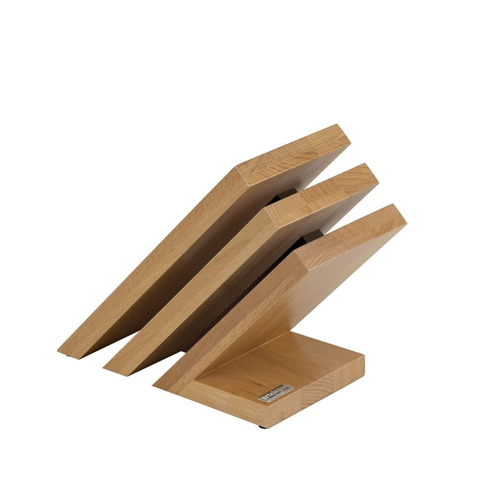 MESSERBLOCK Beige 23.5/12.5/23.5 cm NPCAL87 - Beige, Holz (12.5/23.5/23.5cm) - ArteLegno