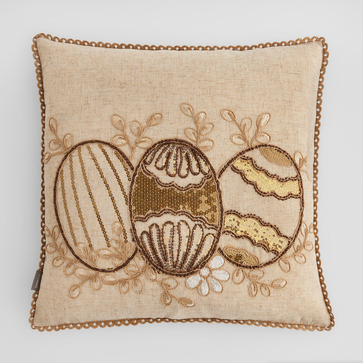 KISSENBEZUG Oaken - Beige, Textil (45/45cm) - home&you