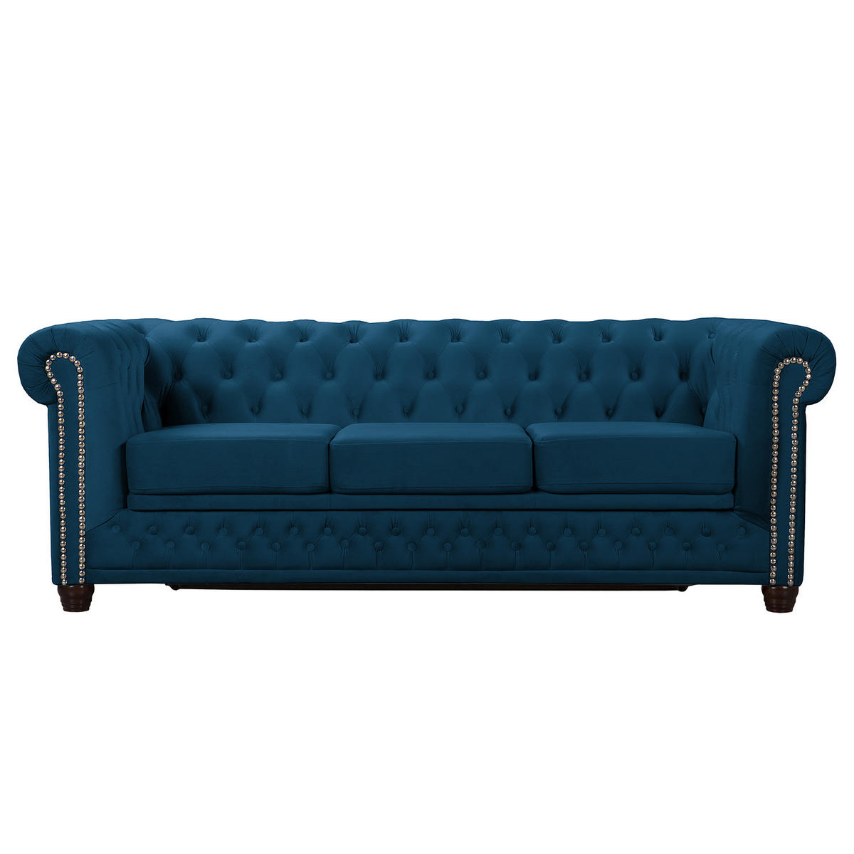 3-SITZER SOFA - Blau, Textil (203/72/86cm) - home24