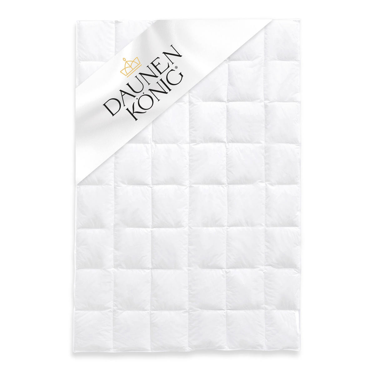 GANZJAHRESDECKE QUEEN "fein und weich" 50% Gänsedaunen medium - Weiß, Naturmaterialien/Textil (135/200cm) - Daunenkönig